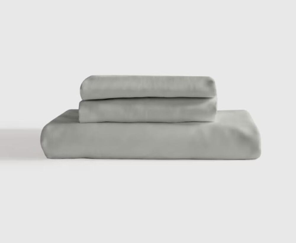 NEW Quince Bamboo Sheet Set Twin Bed Eucalyptus Green 3 Piece